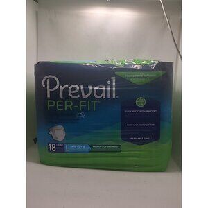 Prevail Per-fit Daily Briefs 18 count Large 45”-58 Maximum Plus Absorbency